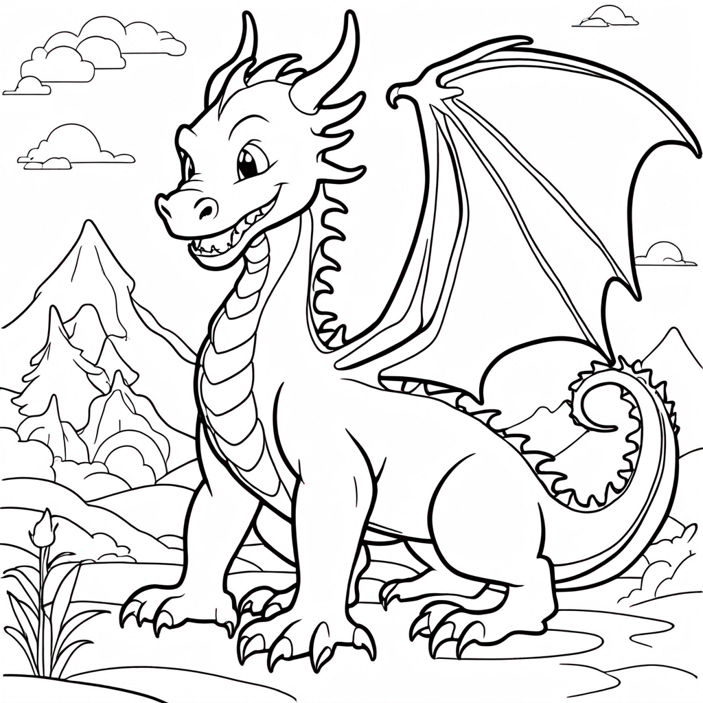 dragon Coloring Page