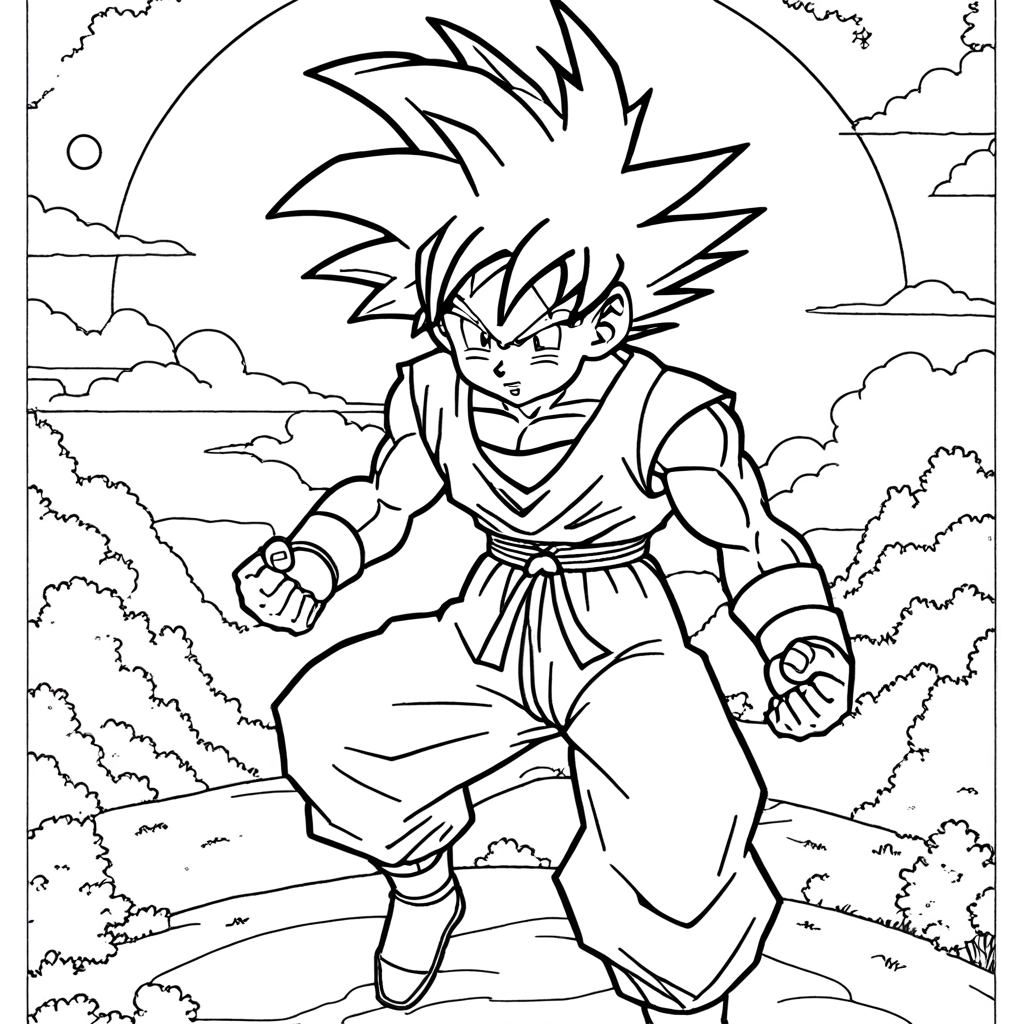 goku Coloring Page