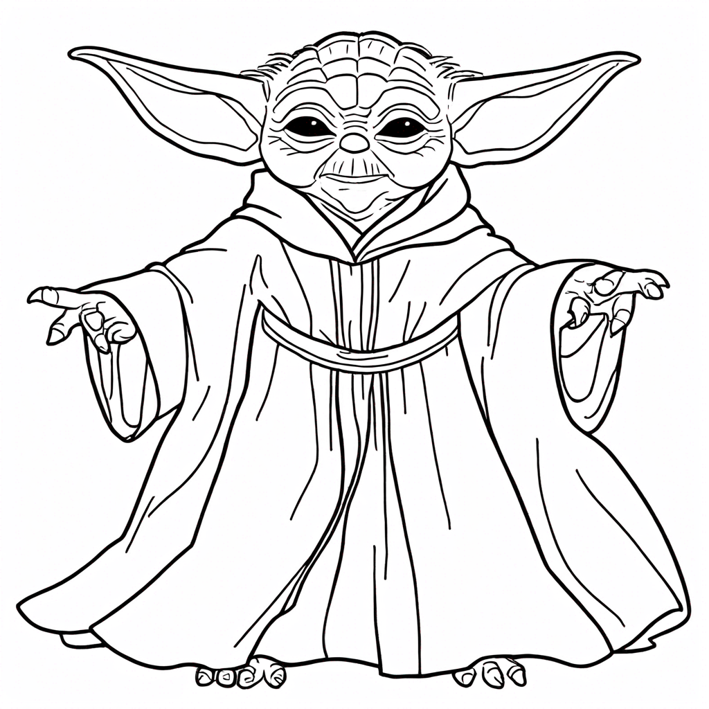 yoda Coloring Page